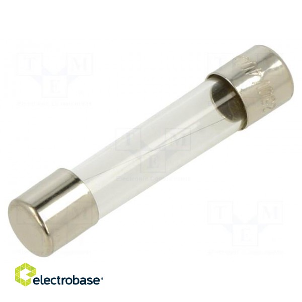 Fuse: fuse | quick blow | 400mA | 250VAC | glass | 6.3x32mm | brass | FSA