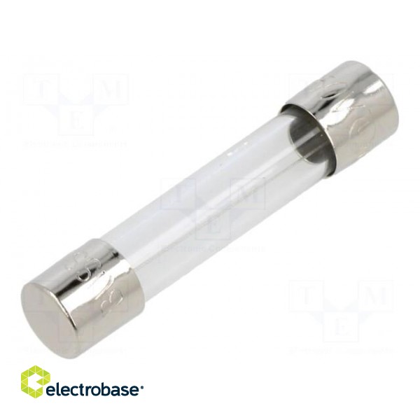 Fuse: fuse | quick blow | 5A | 250VAC | cylindrical,glass | 6.3x32mm