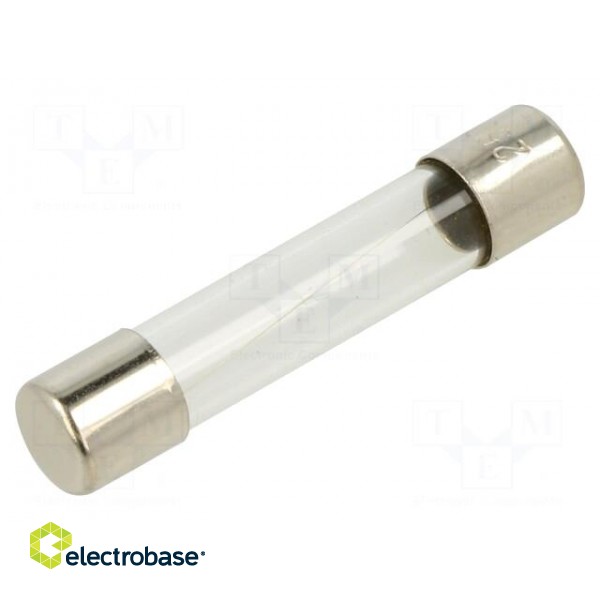 Fuse: fuse | quick blow | 750mA | 250VAC | glass | 6.3x32mm | brass | FSA