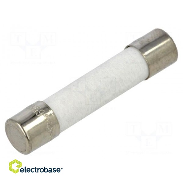 Fuse: fuse | quick blow | 7A | 250VAC | ceramic | 6.3x32mm | brass