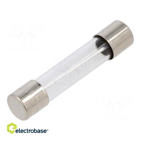 Fuse: fuse | quick blow | 7A | 250VAC | glass | 6.3x32mm | brass | FSA | bulk