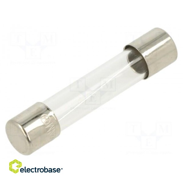 Fuse: fuse | quick blow | 8A | 250VAC | glass | 6.3x32mm | brass | FSA | bulk