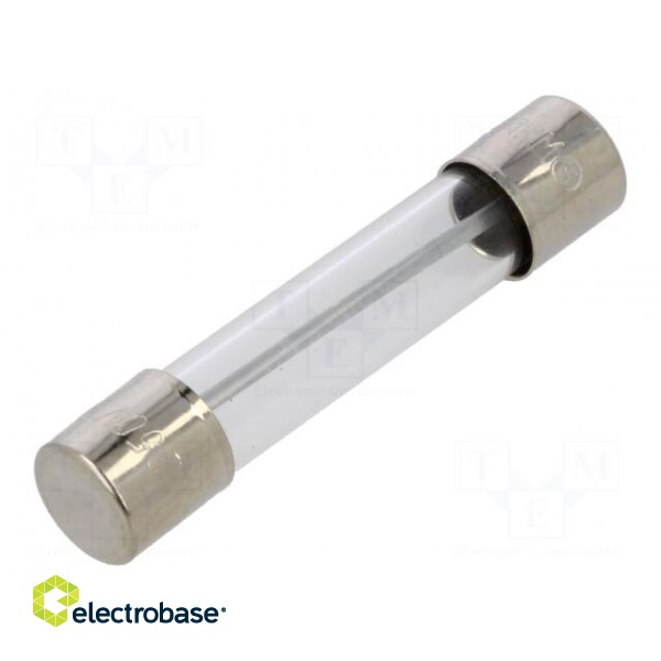 Fuse: fuse | quick blow | 9A | 250VAC | glass | 6.3x32mm | brass | FSA | bulk