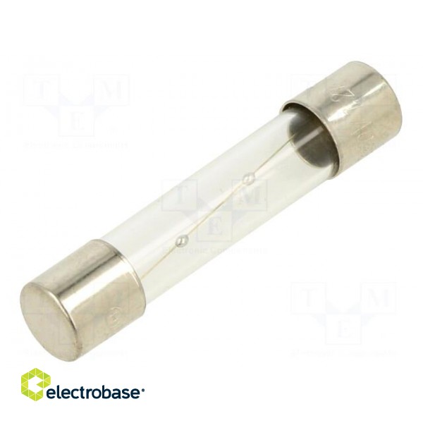 Fuse: fuse | time-lag | 1.2A | 250VAC | glass | 6.3x32mm | brass | TSA