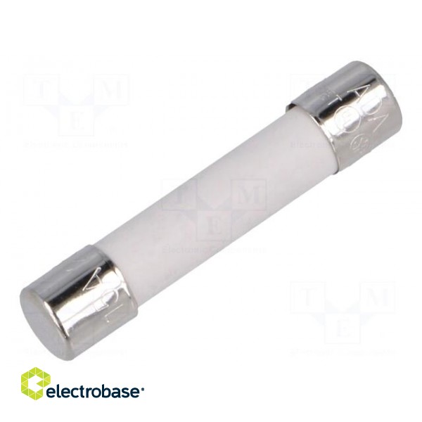 Fuse: fuse | 15A | 250VAC | ceramic,cylindrical | 6,3x32mm