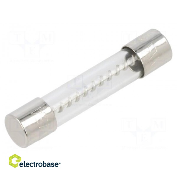 Fuse: fuse | time-lag | 15A | 32VAC | cylindrical,glass | 6.3x32mm | MDL