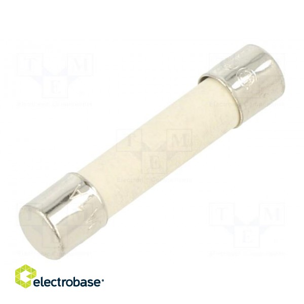 Fuse: fuse | time-lag | 1A | 250VAC | ceramic,cylindrical | 6.3x32mm