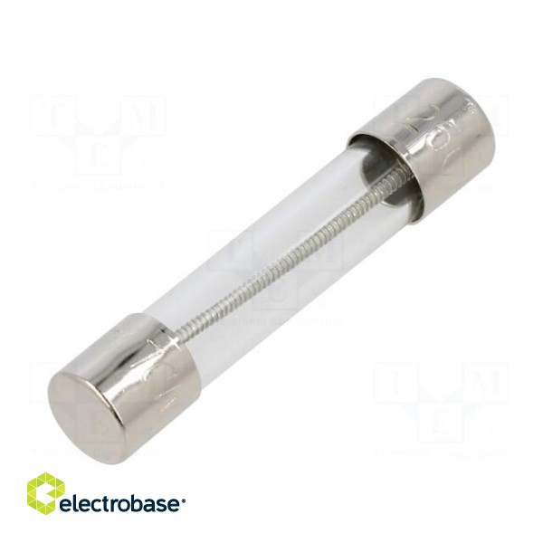 Fuse: fuse | time-lag | 1A | 250VAC | cylindrical,glass | 6.3x32mm | MDL