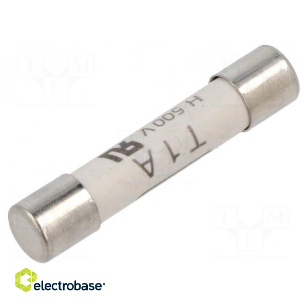 Fuse: fuse | time-lag | 1A | 500VAC | ceramic,cylindrical | 6,3x32mm