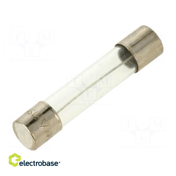 Fuse: fuse | time-lag | 200mA | 250VAC | glass | 6.3x32mm | brass | TSA
