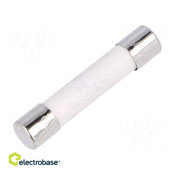 Fuse: fuse | time-lag | 20A | 250VAC | ceramic,cylindrical | 6.3x32mm