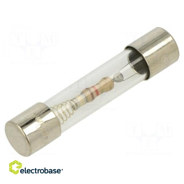 Fuse: fuse | time-lag | 400mA | 250VAC | glass | 6.3x32mm | brass | TSA