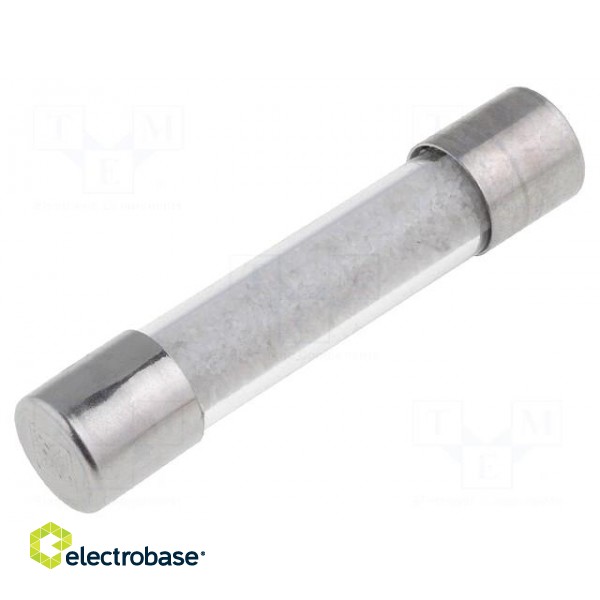 Fuse: fuse | time-lag | 16A | 250VAC | cylindrical,glass | 6,3x32mm