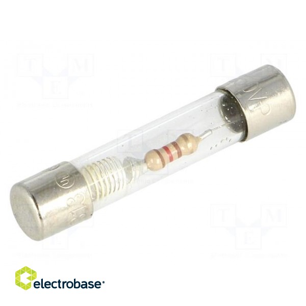 Fuse: fuse | time-lag | 62mA | 250VAC | cylindrical,glass | 6,3x32mm
