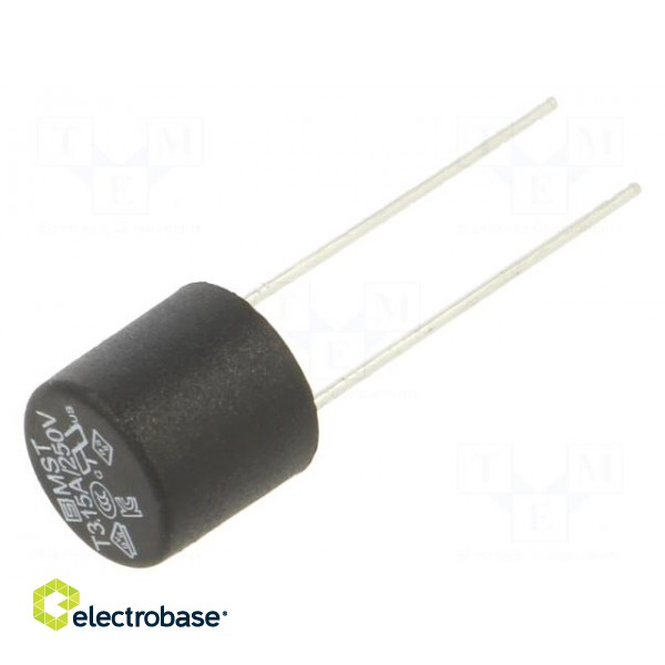 Fuse: fuse | time-lag | 3.15A | 250VAC | PCB,THT | TR5 | copper | MST 250