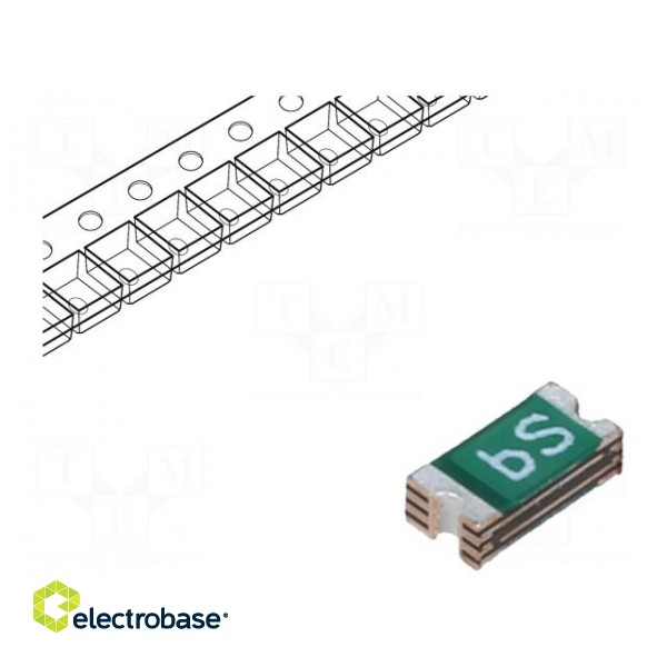 Fuse: PTC polymer | 1.5A | Imax: 100A | Case: 1206 | 0ZCJ