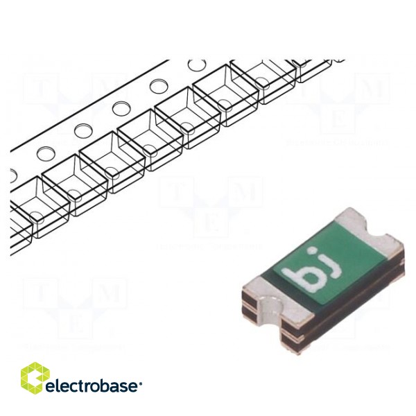 Fuse: PTC polymer | 350mA | Imax: 40A | 0ZCJ | 1206