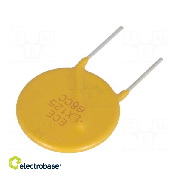 Fuse: PTC polymer | 1.25A | Package: bag | Ø0.81x7.6mm