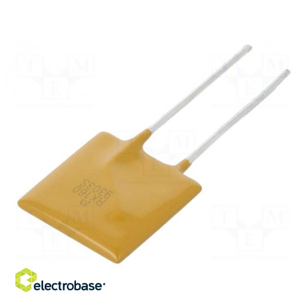 Fuse: PTC polymer | 1.6A | Imax: 40A | PCB,THT | Package: reel | MF-RX/72