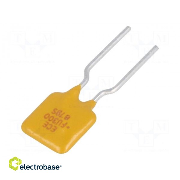 Fuse: PTC polymer | 3A | Ø0.81x7.6mm