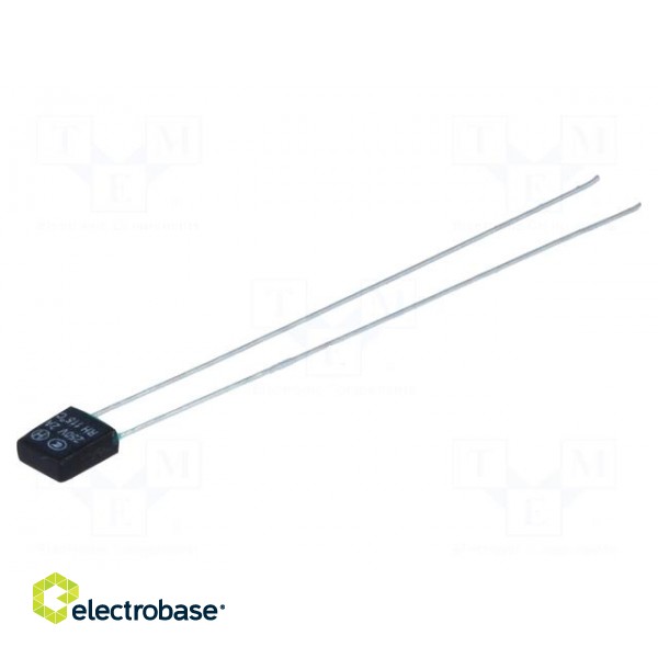 Fuse: thermal | 2A | 6x6,5x2,8mm | 115°C | len.55mm image 1