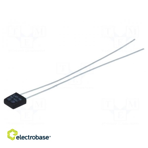 Fuse: thermal | 2A | 6x6,5x2,8mm | 125°C | len.55mm image 1