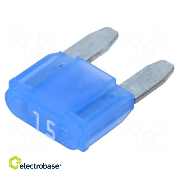 Fuse: fuse | 15A | 32VDC | automotive | 10.9mm | Mini