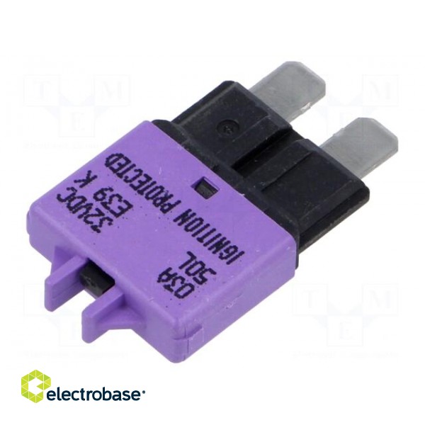 Fuse: thermal | 3A | 32VDC | automotive | 19.75mm | E39