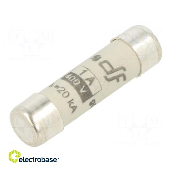 Fuse: fuse | gG | 1A | 400VAC | ceramic,cylindrical,industrial | 8x31mm