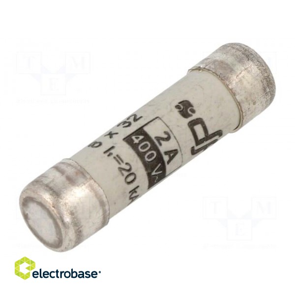Fuse: fuse | gG | 2A | 400VAC | ceramic,cylindrical,industrial | 8x31mm