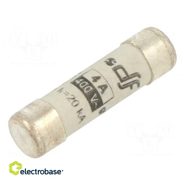 Fuse: fuse | gG | 4A | 400VAC | ceramic,cylindrical,industrial | 8x31mm