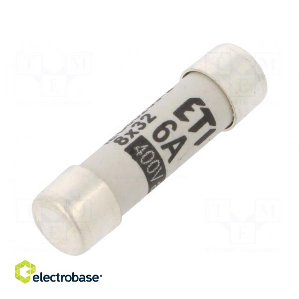 Fuse: fuse | gG | 6A | 400VAC | cylindrical,industrial | 8x31mm
