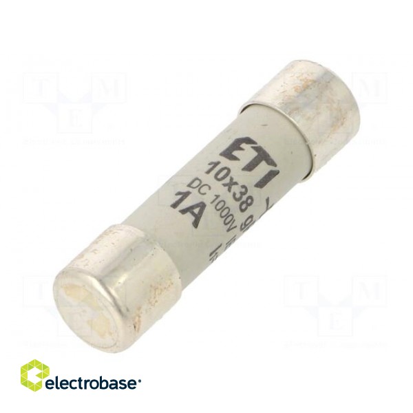 Fuse: fuse | gPV | 1A | 1000VDC | cylindrical | 10,3x38mm
