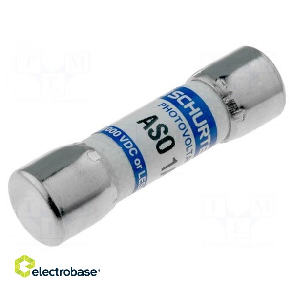 Fuse: fuse | gPV | 1A | 1kVDC | ceramic,cylindrical,industrial | ASO
