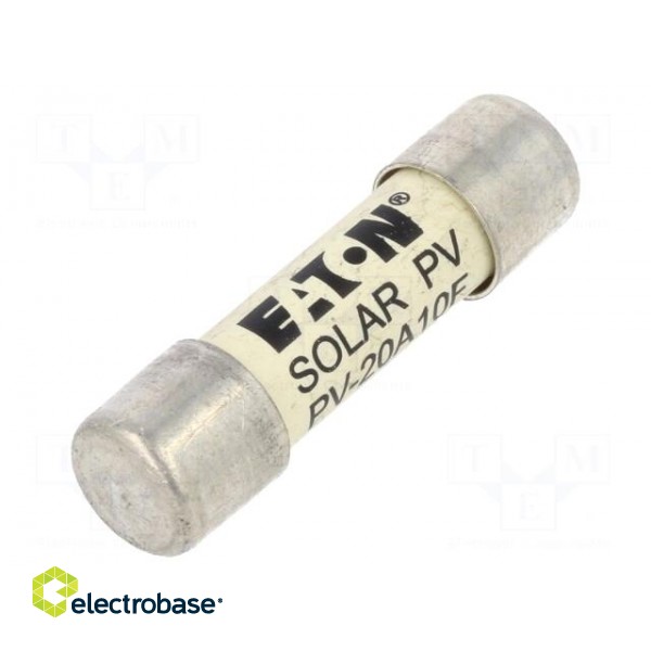 Fuse: fuse | gPV | 20A | 1kVDC | ceramic,cylindrical,industrial