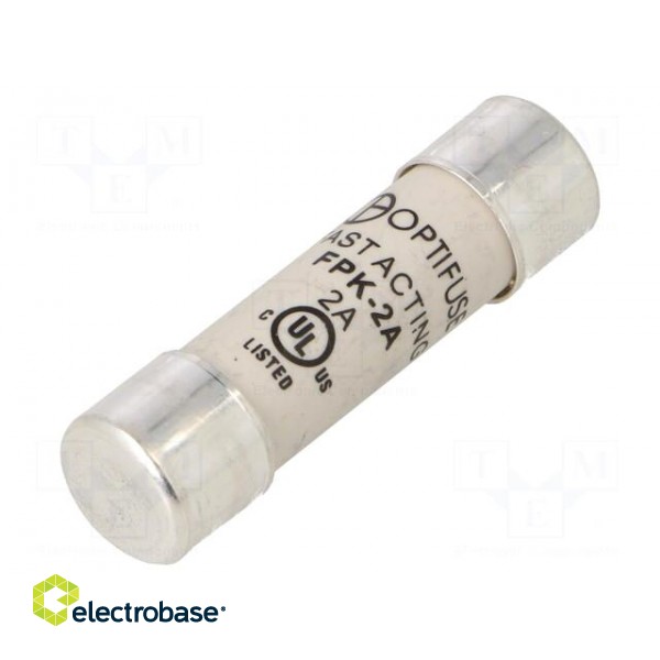Fuse: fuse | quick blow | 2A | 600VAC | 600VDC | cylindrical,industrial