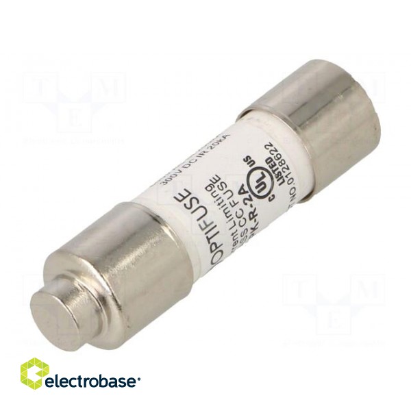 Fuse: fuse | quick blow | 2A | 600VAC | 600VDC | cylindrical,industrial