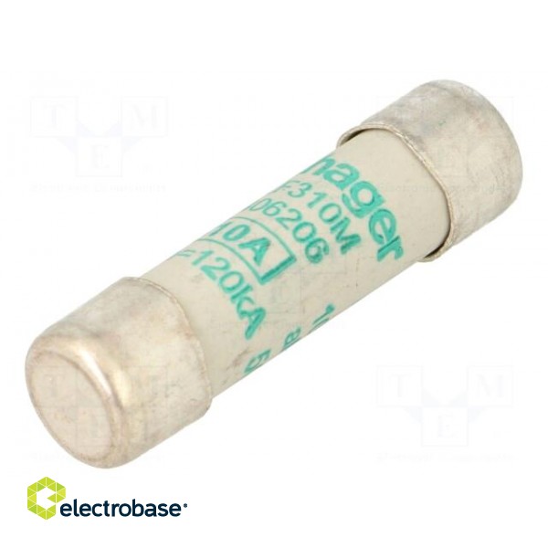 Fuse: fuse | aM,time-lag | 10A | 500VAC | cylindrical,industrial