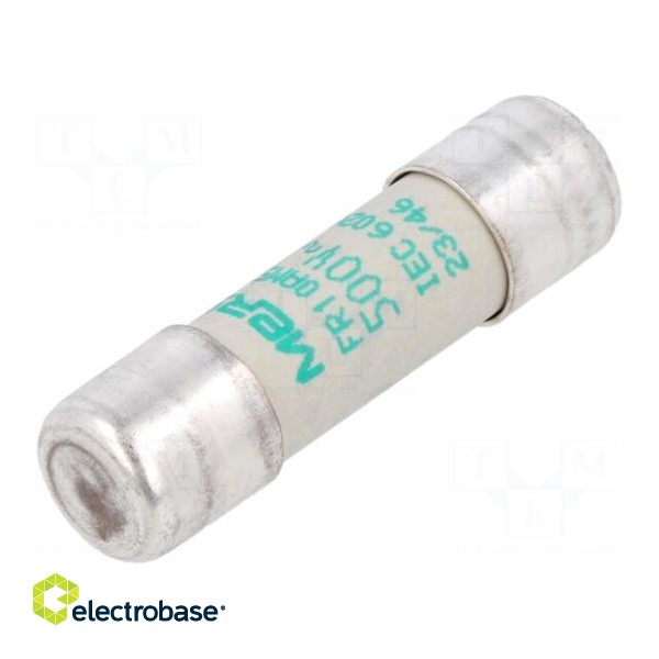 Fuse: fuse | aM,time-lag | 1A | 500VAC | 10x38mm