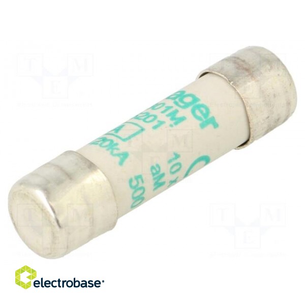 Fuse: fuse | aM,time-lag | 1A | 500VAC | cylindrical,industrial