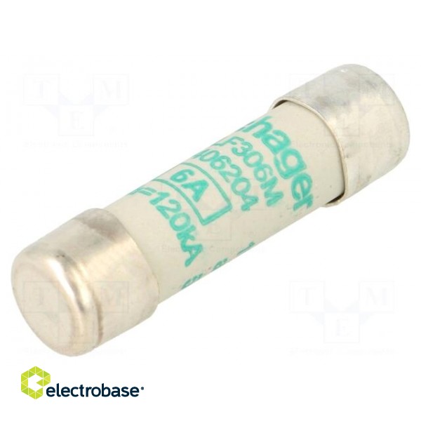 Fuse: fuse | aM,time-lag | 6A | 500VAC | cylindrical,industrial