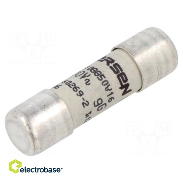 Fuse: fuse | gG | 16A | 500VAC | ceramic | 10x38mm