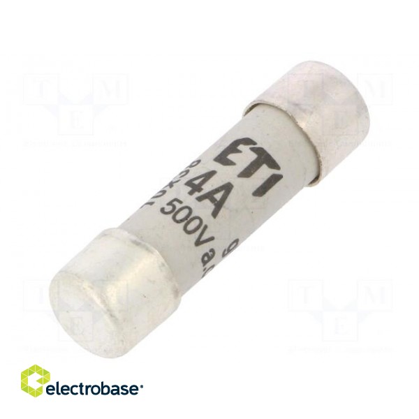 Fuse: fuse | gG | 4A | 500VAC | cylindrical | 10,3x38mm