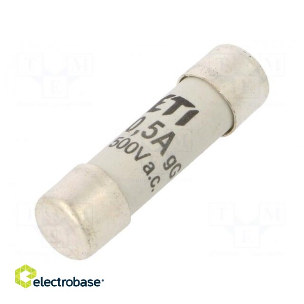 Fuse: fuse | gG | 500mA | 500VAC | cylindrical | 10,3x38mm