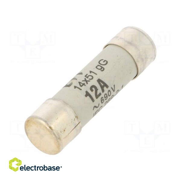 Fuse: fuse | gG | 6A | 500VAC | cylindrical | 10,3x38mm
