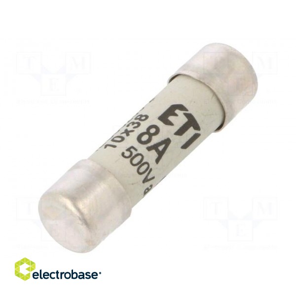 Fuse: fuse | gG | 8A | 500VAC | cylindrical | 10.3x38mm
