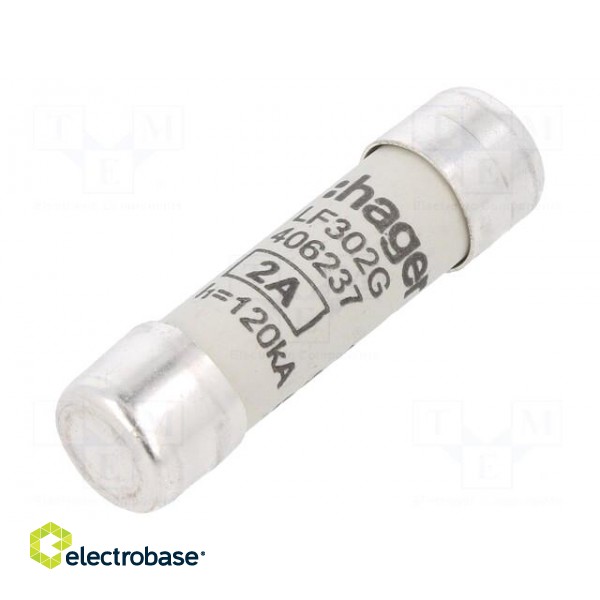 Fuse: fuse | gG,time-lag | 2A | 500VAC | cylindrical,industrial