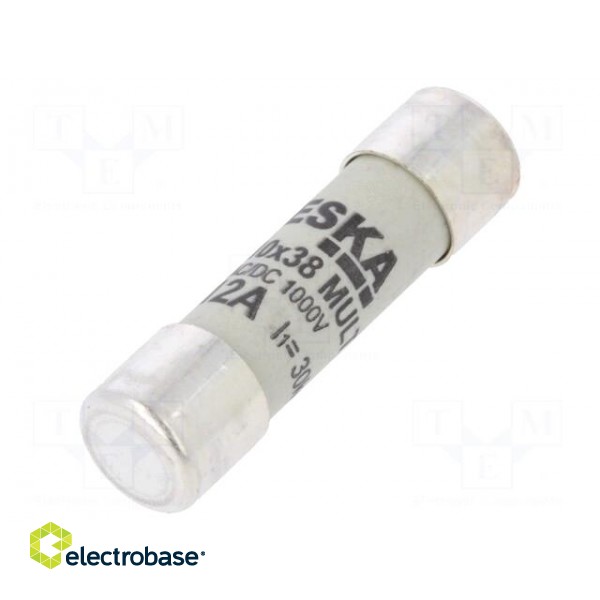 Fuse: fuse | gR | 12A | 1000VDC | cylindrical