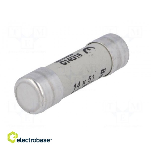 Fuse: fuse | 16A | 690VAC | ceramic,cylindrical,industrial | 14x51mm фото 2