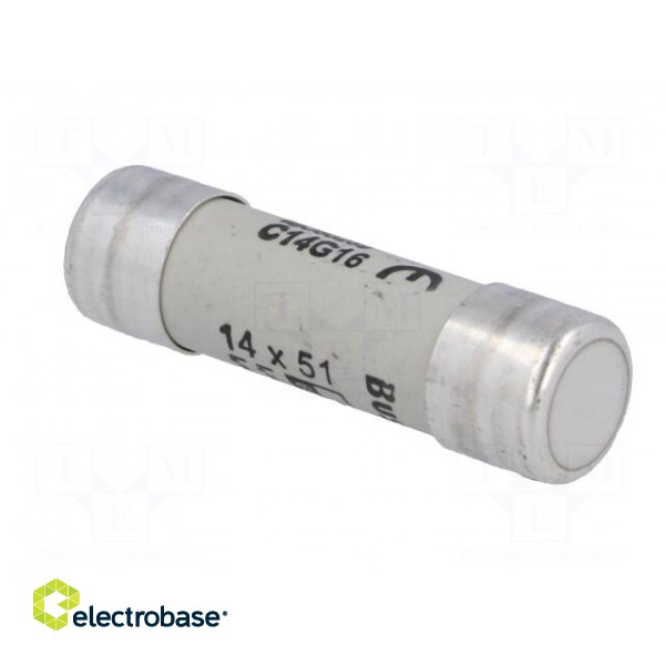 Fuse: fuse | 16A | 690VAC | ceramic,cylindrical,industrial | 14x51mm фото 4